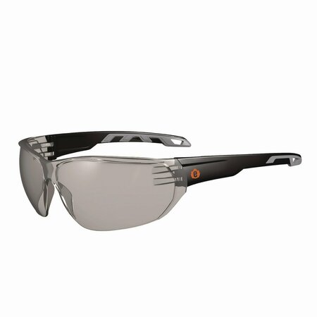 ERGODYNE Skullerz VALI Anti-Scratch/Anti-Fog Safety Glasses, Matte Black Frameless, Indoor/Outdoor Poly Lens 59285